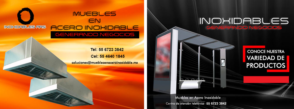 muebles de acero inoxidable